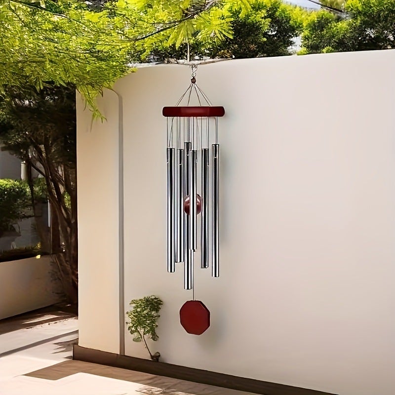 Explosions Six-Tube Retro Classic Metal Wind Chime High Sense Aluminum Tube Metal Hanging Decoration Home Decoration Wind Chime - Image 5